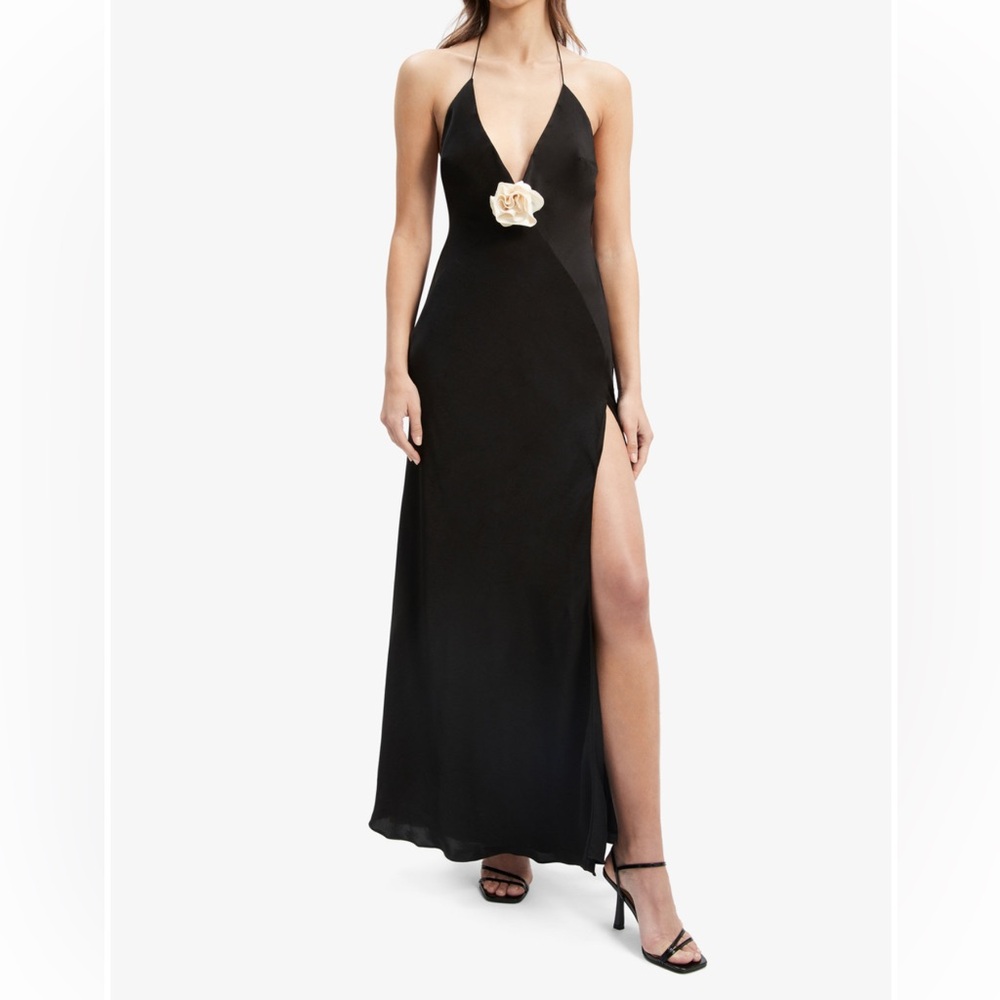 Bardot Aradia Halter Dress in Black